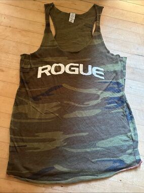 Rogue Women's Camouflage Racerback Tank in Olive and Brown